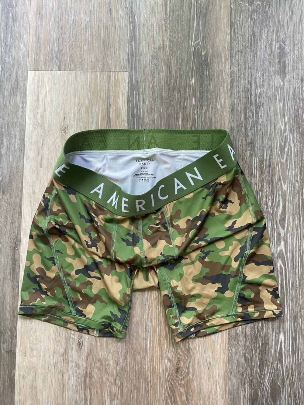 New Without Tag American Eagle Camo Compression Shorts - Green Camo